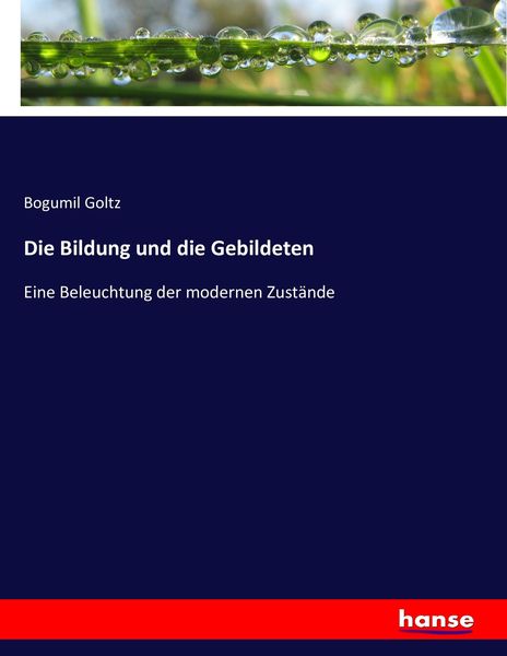 Produktbild: Die Bildung und die Gebildeten
