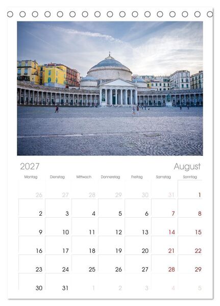 Produktbild: Tischplaner 2027 - Wundersch&ouml;nes Neapel - Bella Napoli (A5 Tischkalender zum Aufstellen) CALVENDO