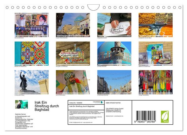 Produktbild: Irak Ein Streifzug durch Baghdad (Wandkalender 2026 DIN A4 quer), CALVENDO Monatskalender