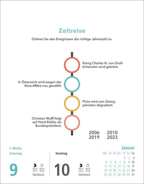 Produktbild: Stefan Heine Gehirnjogging Tagesabrei&szlig;kalender 2027