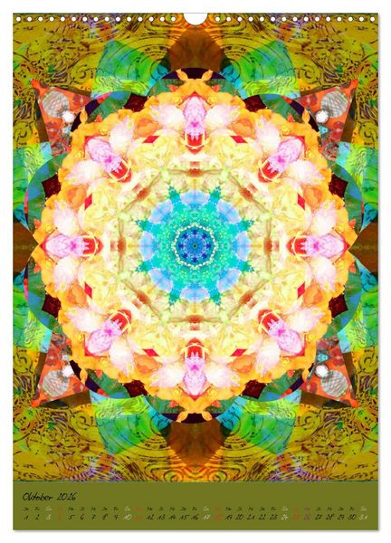 Produktbild: FLORALE MANDALAS (Wandkalender 2026 DIN A3 hoch), CALVENDO Monatskalender