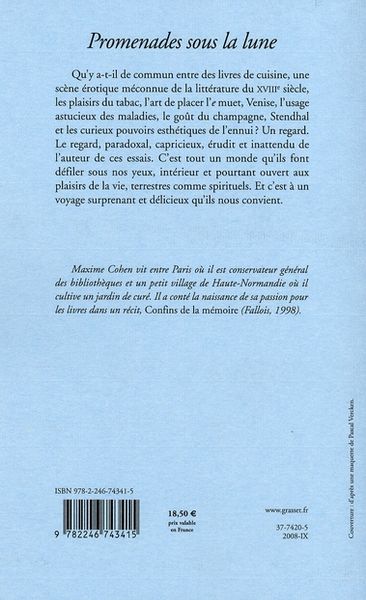 Produktbild: Promenades sous la lune : essais