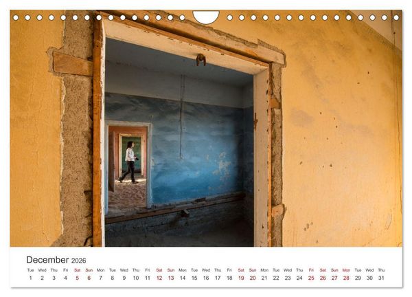 Produktbild: Kolmanskop Sand storm in town (Wall Calendar 2026 DIN A4 landscape), CALVENDO 12 Month Wall Calendar