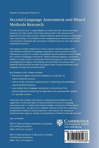 Produktbild: Second Language Assessment and Mixed Methods Research