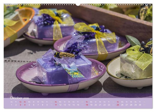 Produktbild: Die Farbe des Lavendels (hochwertiger Premium Wandkalender 2026 DIN A2 quer), Kunstdruck in Hochglanz