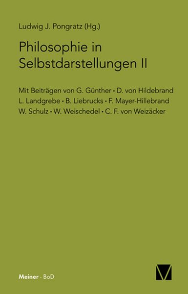 Produktbild: Philosophie in Selbstdarstellungen II