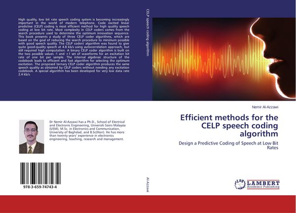 Produktbild: Efficient methods for the CELP speech coding algorithm