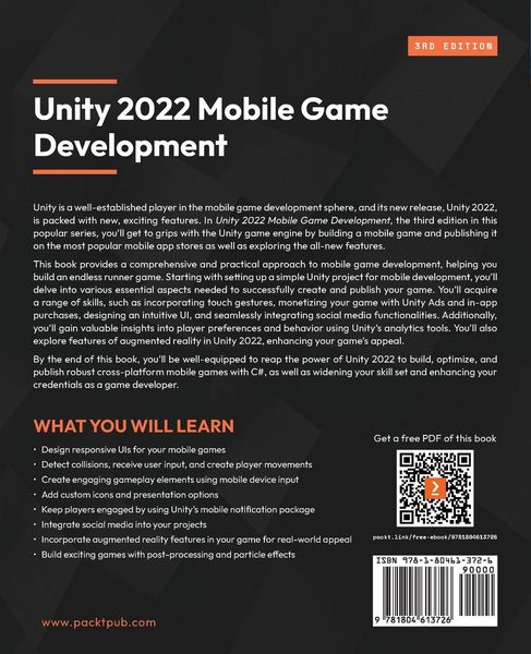Produktbild: Unity 2022 Mobile Game Development - Third Edition