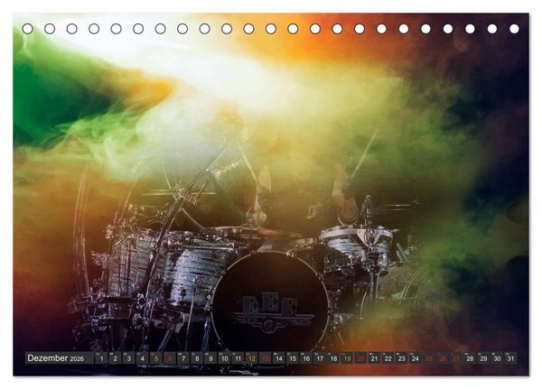 Produktbild: Schlagzeug - so cool (Tischkalender 2026 DIN A5 quer), CALVENDO Monatskalender