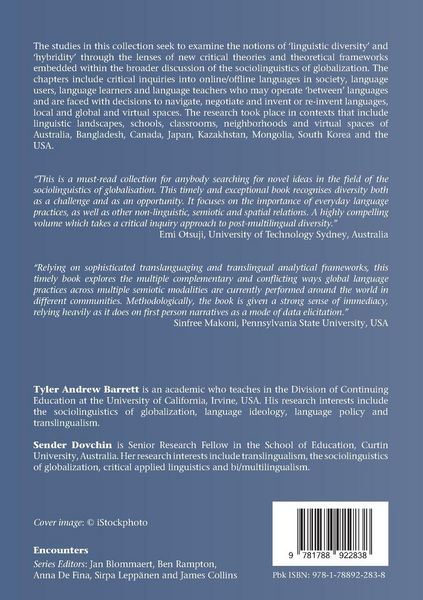 Produktbild: Critical Inquiries in the Sociolinguistics of Globalization