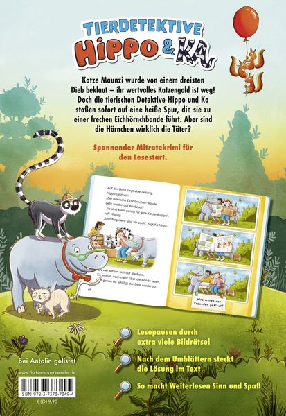 Produktbild: Tierdetektive Hippo & Ka &ndash; Wer hat das Katzengold stibitzt?
