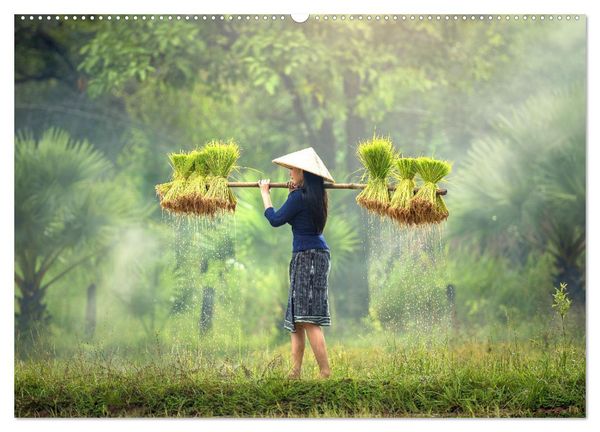 Produktbild: Landleben in S&uuml;dostasien. Menschen in Vietnam und Kambodscha (Wandkalender 2026 DIN A2 quer), CALVENDO Monatskalender