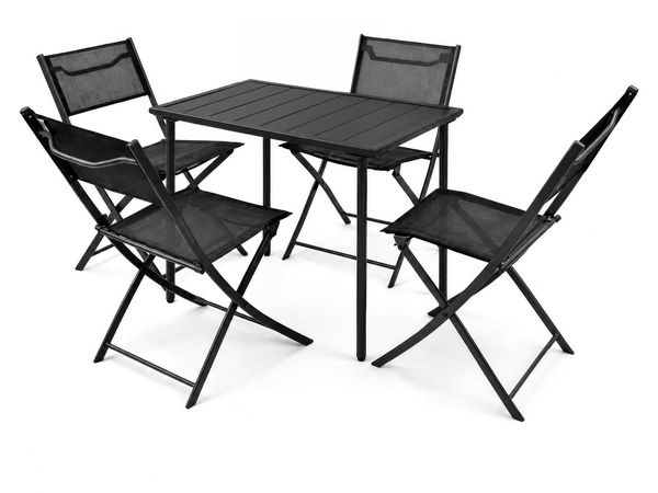 Produktbild: 5 tlg. Bistroset Balkonset Gartenset Sumila 80x55