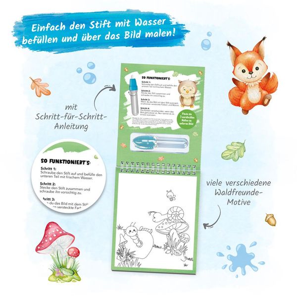 Produktbild: Tr&ouml;tsch Wassermalspa&szlig; mit Zauberstift Waldfreunde