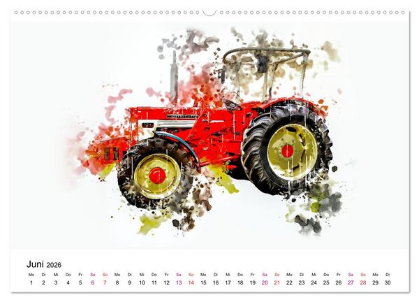 Produktbild: Traktoren Oldtimer Legenden (Wandkalender 2026 DIN A2 quer), CALVENDO Monatskalender
