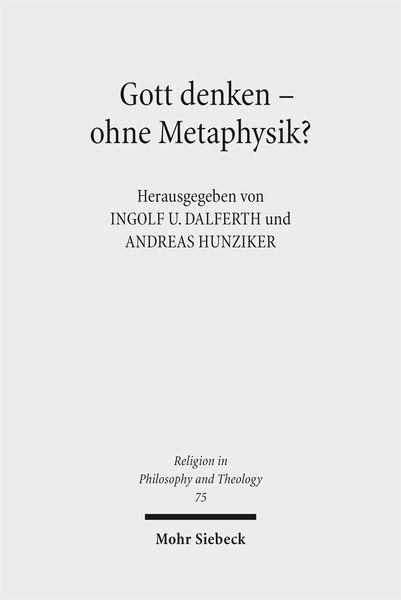 Produktbild: Gott denken - ohne Metaphysik?
