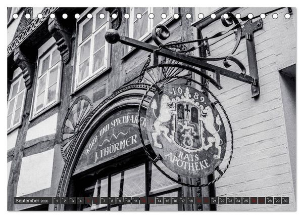 Produktbild: Ein Blick auf Osterode am Harz (Tischkalender 2026 DIN A5 quer), CALVENDO Monatskalender