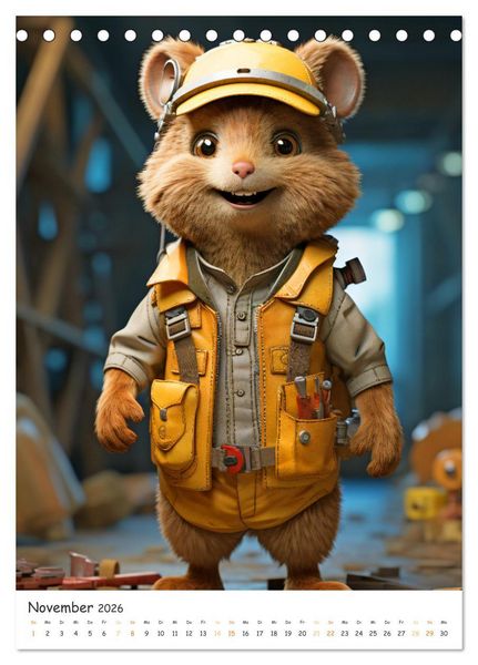 Produktbild: Quokka Business - Die s&uuml;&szlig;esten Kollegen der Welt (Tischkalender 2026 DIN A5 hoch), CALVENDO Monatskalender