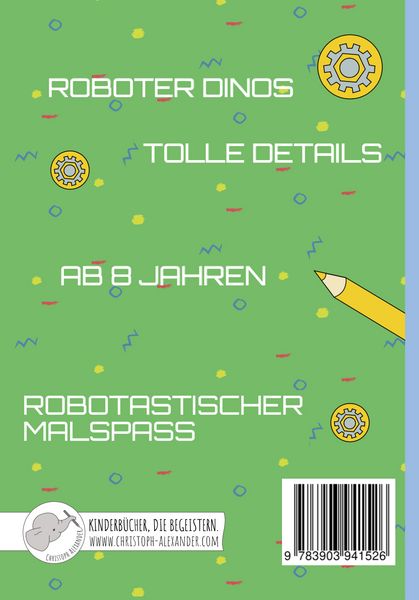 Produktbild: Das robotastische Dinomalbuch