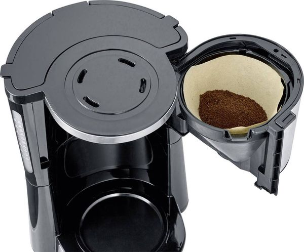 Produktbild: Severin KA 4825 "TYPE SWITCH" Kaffeemaschine Edelstahl, Schwarz Fassungsverm&ouml;gen Tassen=10 Glaskanne