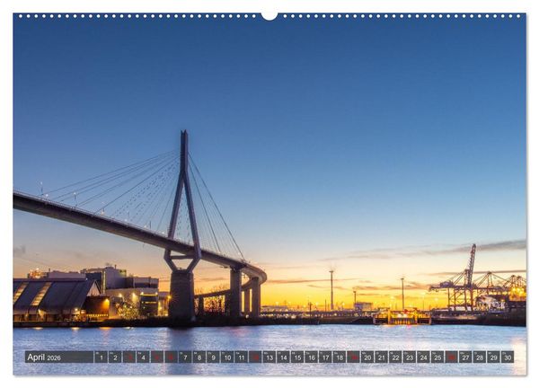 Produktbild: Hamburg - Die Weltstadt an der Waterkant (hochwertiger Premium Wandkalender 2026 DIN A2 quer), Kunstdruck in Hochglanz