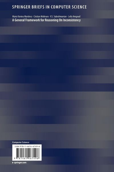 Produktbild: A General Framework for Reasoning On Inconsistency