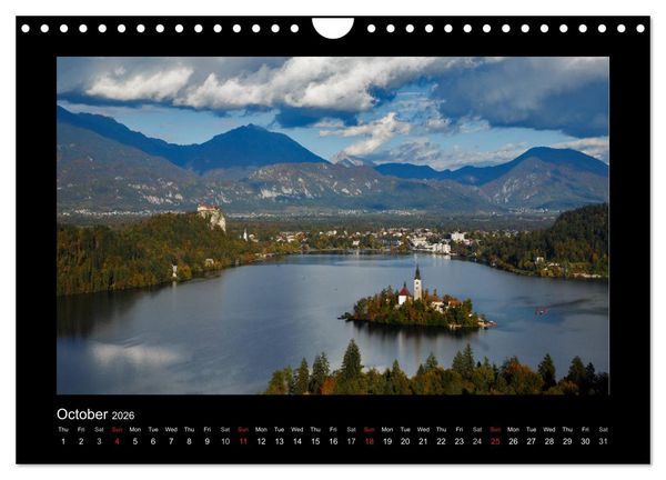 Produktbild: Lake Bled Slovenia (Wall Calendar 2026 DIN A4 landscape), CALVENDO 12 Month Wall Calendar