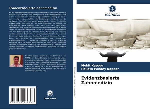 Evidenzbasierte Zahnmedizin, Taschenbuch von Mohit Kapoor , Pallawi Pandey Kapoor, Verlag Unser Wissen, 9786208986308