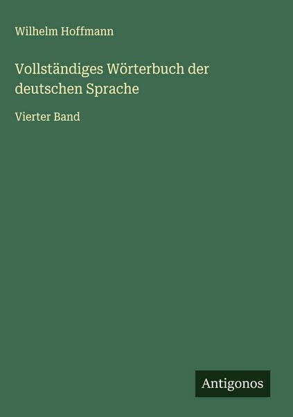 Produktbild: Vollst&auml;ndiges W&ouml;rterbuch der deutschen Sprache