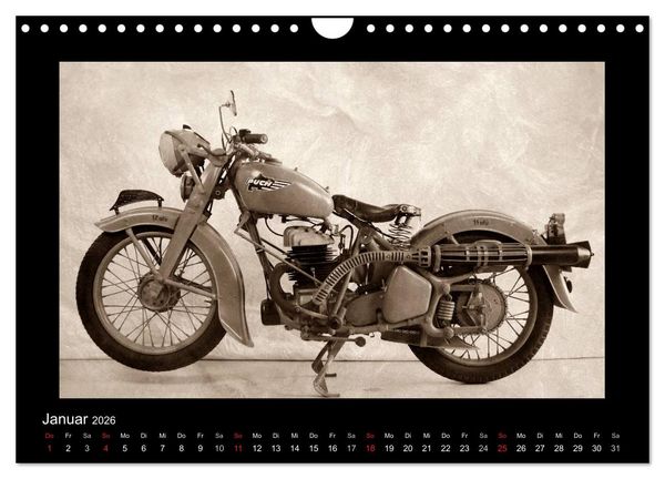 Produktbild: Motorrad Oldtimer aus &Ouml;sterreich (Wandkalender 2026 DIN A4 quer), CALVENDO Monatskalender