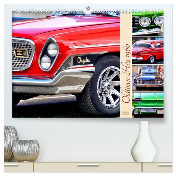 Produktbild: Oldtimer Hits 1960 (hochwertiger Premium Wandkalender 2026 DIN A2 quer), Kunstdruck in Hochglanz