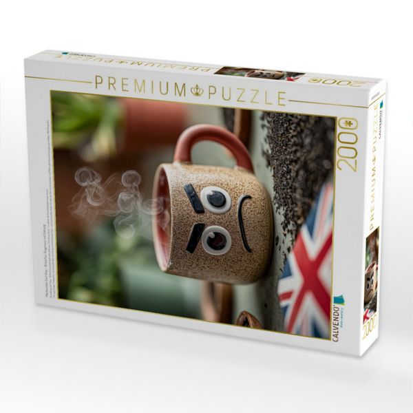 Produktbild: CALVENDO Puzzle Meckernder Earl Grey - Britischer Teegenuss mit Haltung | 2000 Teile Lege-Gr&ouml;&szlig;e 90x67cm Foto-Puzzle f&uuml;r gl&uuml;ckliche Stunden
