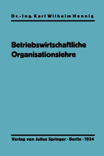 Produktbild: Einf&uuml;hrung in die betriebswirtschaftliche Organisationslehre