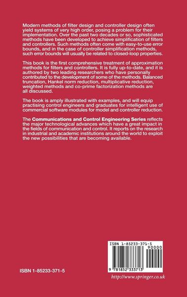 Produktbild: Model Reduction for Control System Design