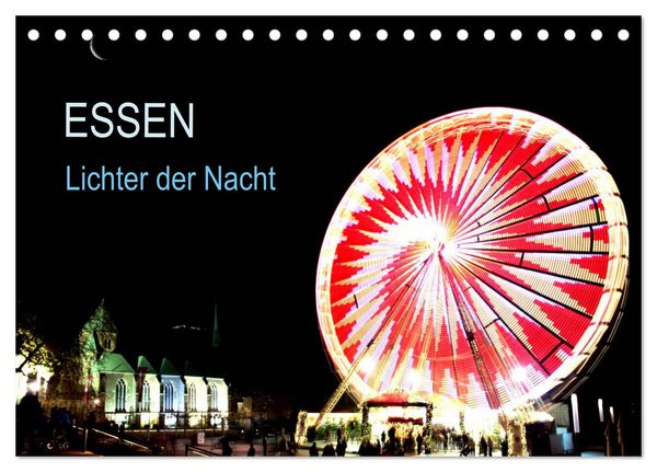 Produktbild: Essen Lichter der Nacht (Tischkalender 2026 DIN A5 quer), CALVENDO Monatskalender