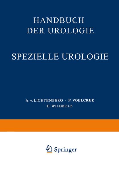 Handbuch der Urologie, Taschenbuch von , Springer Berlin, 9783540010777