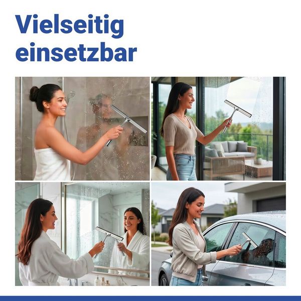 Produktbild: Turbo-Loc&reg; Duschabzieher Mod. Terni Jumbo, mit Haken, Befestigen ohne Bohren