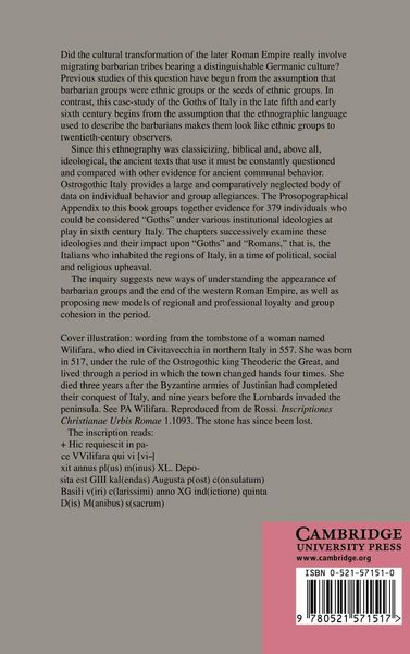 Produktbild: People and Identity in Ostrogothic Italy, 489 554