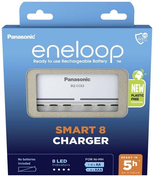 Produktbild: Panasonic BQ-CC63E Rundzellen-Ladeger&auml;t NiMH Micro (AAA), Mignon (AA)