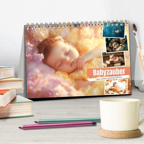 Produktbild: Babyzauber (Tischkalender 2026 DIN A5 quer), CALVENDO Monatskalender