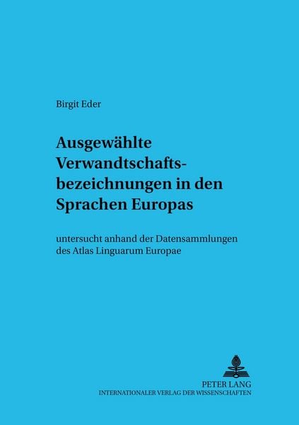 Produktbild: Ausgew&auml;hlte Verwandtschaftsbezeichnungen in den Sprachen Europas