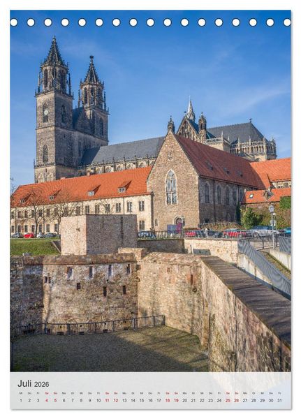 Produktbild: Magdeburg - Liebenswerte Stadt an der Elbe (Tischkalender 2026 DIN A5 hoch), CALVENDO Monatskalender