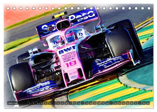 Produktbild: Faszinierende Formel 1 (Tischkalender 2026 DIN A5 quer), CALVENDO Monatskalender