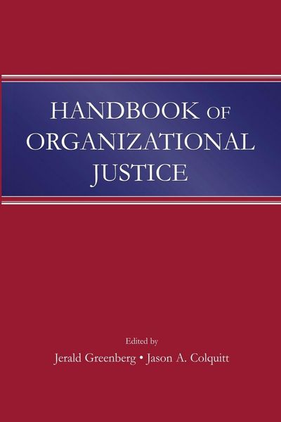 Produktbild: Handbook of Organizational Justice