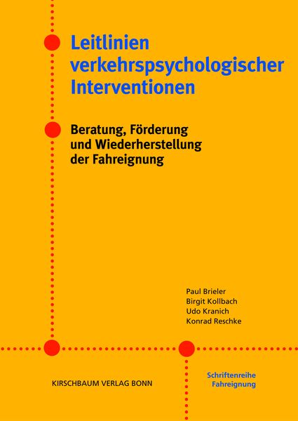 Produktbild: Leitlinien verkehrspsychologischer Interventionen