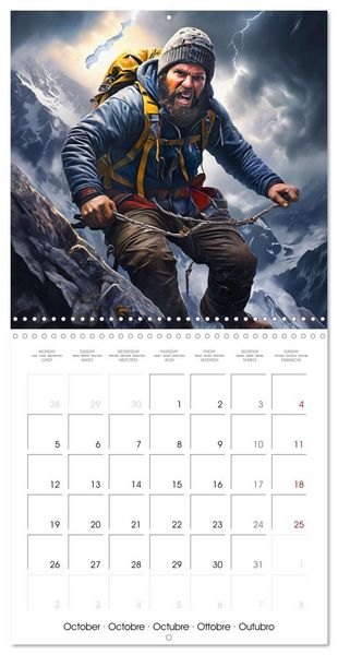 Produktbild: Mountaineers - Extreme mountaineering (Wall Calendar 2026 12 &times; 12 Inch) CALVENDO 12 Month Wall Calendar
