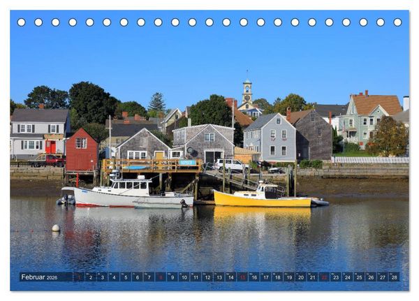 Produktbild: Neuengland - Von Rhode Island bis Maine (Tischkalender 2026 DIN A5 quer), CALVENDO Monatskalender