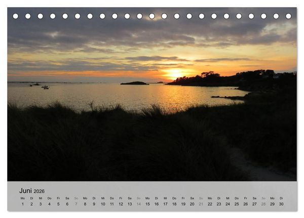 Produktbild: Bretagne - Wildnis Finist&egrave;re (Tischkalender 2026 DIN A5 quer), CALVENDO Monatskalender