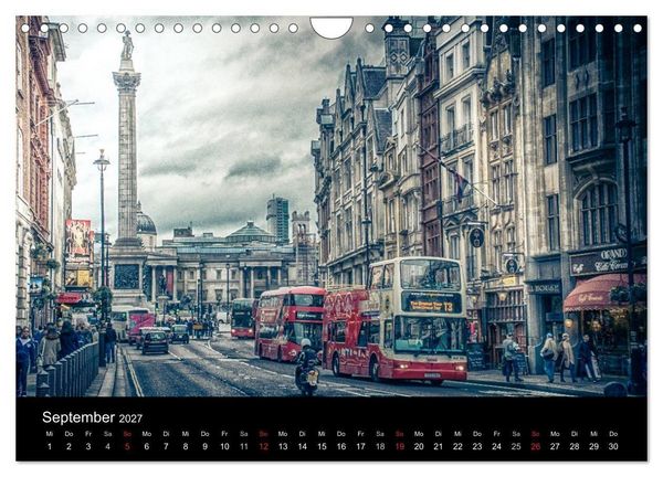 Produktbild: London an der Themse (Wandkalender 2027 DIN A4 quer), CALVENDO Monatskalender