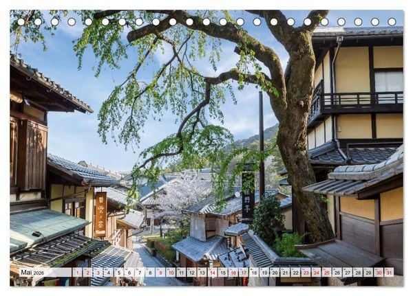 Produktbild: Kyoto - &Auml;sthetik der Stille (Tischkalender 2026 DIN A5 quer), CALVENDO Monatskalender